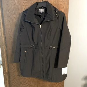 New with tags black all weather jacket.